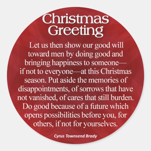 Adesivo Saudação de Natal (Frente)