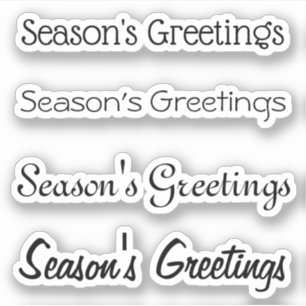 Adesivo Saudação Personalizada Beija-Corte x4 #20 (Greetin