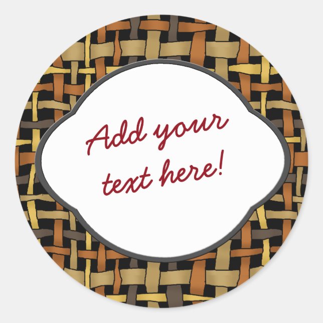 Adesivo Saudação Personalizável em Coloração Natural (Frente)