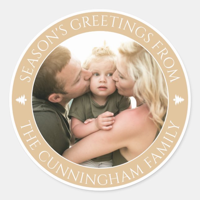 Adesivo Saudações da Estação Clássica | Foto personalizada (Frente)