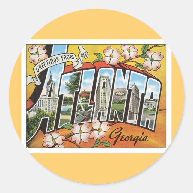 Adesivo Saudações De Atlanta (Frente)