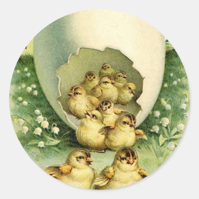 Adesivo Saudações de desejo do antigo Felz pascoa Antiquad (Frente)