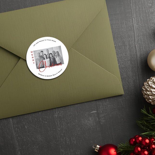 Adesivo Saudações de Natal Personalizadas de Imóveis Resid (Criador carregado)