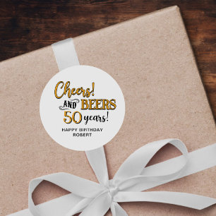 Adesivo Saúde às cervejas 50º aniversário