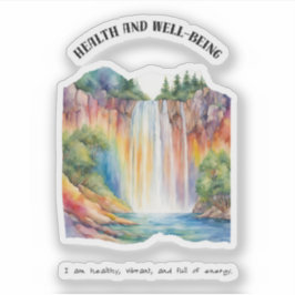 Adesivo Saúde e Bem-Estar Afirmação Positiva