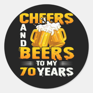 Adesivo Saúde E Cervejas Ao Meu Presente De Aniversário