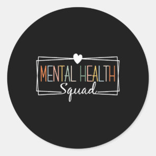 Adesivo Saúde Esquadrão Cérebro Doença Mental Sensibilizaç
