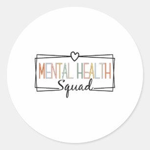 Adesivo Saúde Esquadrão Cérebro Doença Mental Sensibilizaç