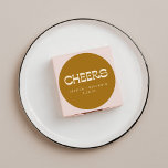 Adesivo Saúde Groovy Dourado Typografia Nomes Personalizad<br><div class="desc">Personalizado Cheers Groovy Mostarda Dourada Tipografia Nomes De Tipografia Personalizada Clássica Redonda</div>