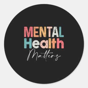 Adesivo Saúde mental acabe com o estigma saúde mental