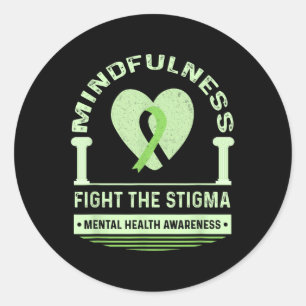 Adesivo Saúde Mental Combater A Consciência Mental Estigma