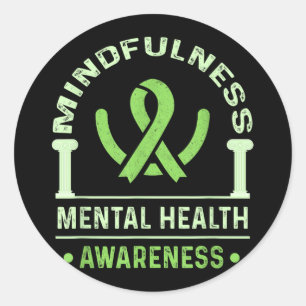 Adesivo Saúde Mental Consciência Mental Saúde Mental Funci