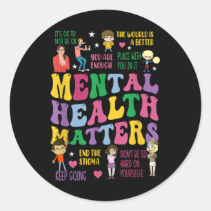 Adesivo Saúde Mental É Camisa De Sensibilização Para Homen