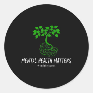 Adesivo Saúde Mental E Consciência Mês Fim Do Estigma