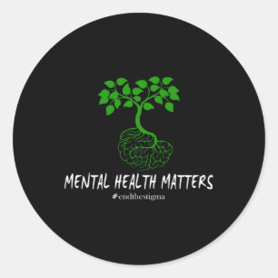 Adesivo Saúde Mental E Consciência Mês Fim Do Estigma Lon