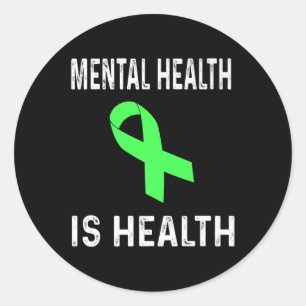 Adesivo Saúde Mental É Sensibilização Para A Saúde Camisa 