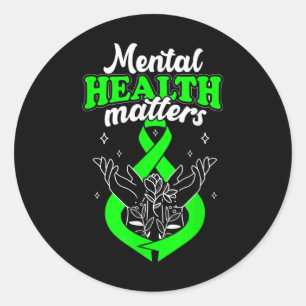 Adesivo Saúde Mental Flores Conscientes Mulheres