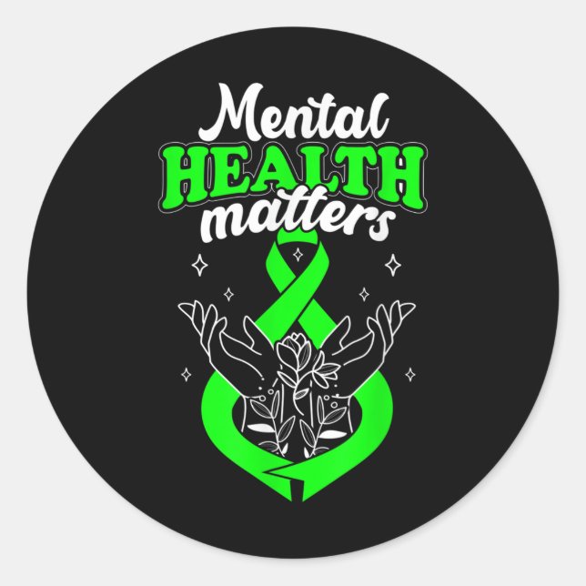 Adesivo Saúde Mental Flores Conscientes Mulheres (Frente)