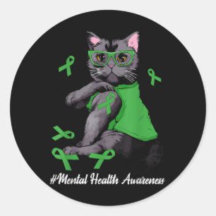 Adesivo Saúde Mental Guerreiros Pretos Cat &amp; G