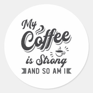 Adesivo Saúde Mental Meu Café É Uma Consciência Forte