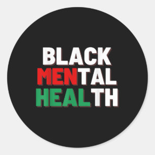 Adesivo Saúde Mental Preta S