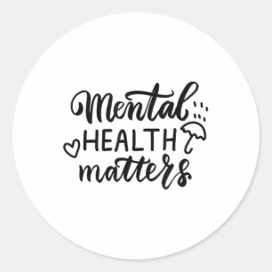 Adesivo Saúde Mental S Consciência da Saúde Mental _2