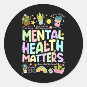Adesivo Saúde Mental S Consciência da Saúde Mental Mês