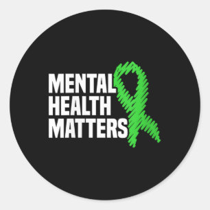 Adesivo Saúde Mental S Fita Verde Awarene Mental Health