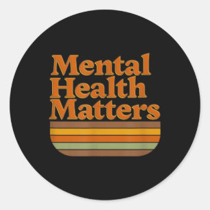 Adesivo Saúde Mental S - maio Conscientização Mês Vintage