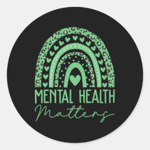 Adesivo Saúde Mental S Vestimos o Green Mental Health Awar