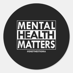 Adesivo Saúde Mental Termina A Sensibilização Estigmática 