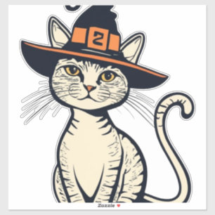 Adesivo Saúde Sussurra Uma Enfermeira Spooky Cat Design