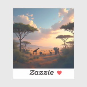 Adesivo Savannah Dawn - Vinil Quadrado