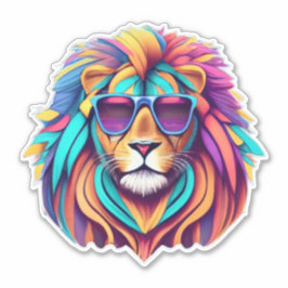 Adesivo Savannah Serenity Lion Sticker Bliss