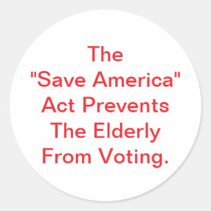 Adesivo Save America Act é Perigoso Hankamer Artjunkhaus