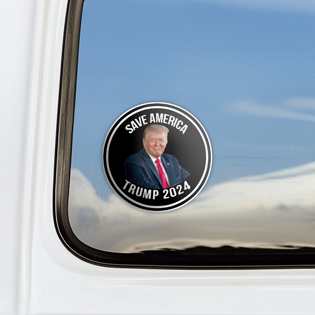 Adesivo Save America Trump 2024 Presidente Donald J. Trump (save america trump 2024 car window decal)