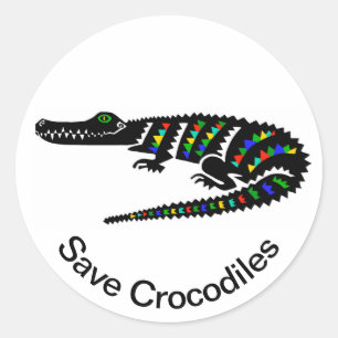 Adesivo Save CROCODILES Conservation- Willife - EUA