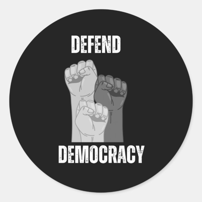 Adesivo Save Democracy 2025 Design 2 (Frente)