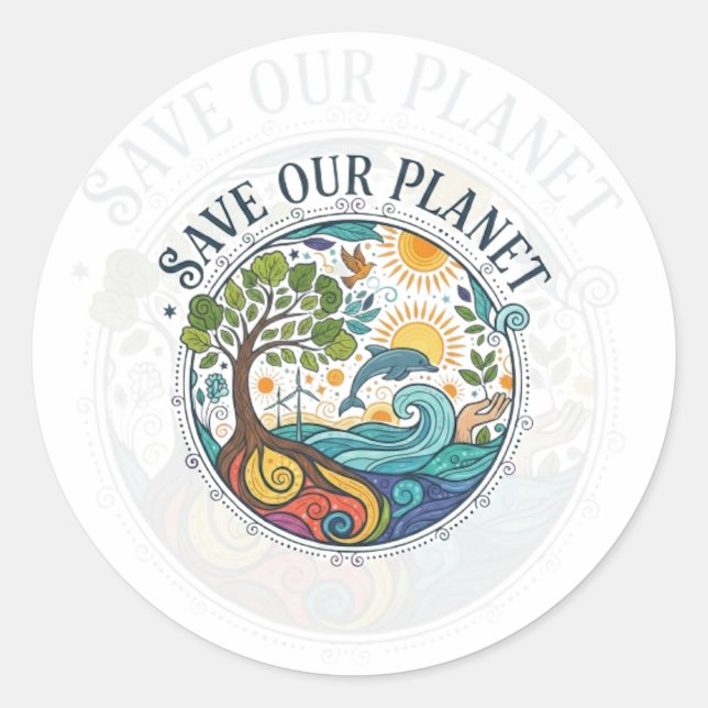 ADESIVO SAVE OUR PLANET (Frente)