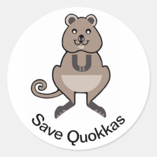 Adesivo Save QUOKAS - Vida Selvagem Austrália - Natureza