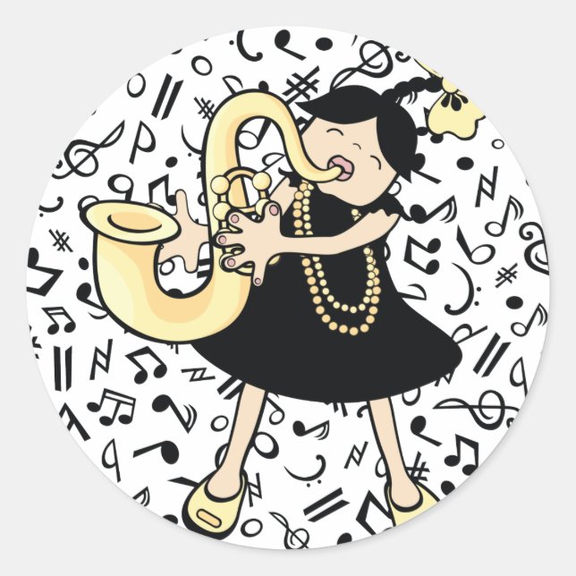 Adesivo sax baby (Frente)