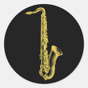 Adesivo Saxofone de bronze