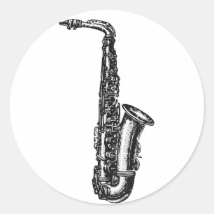 Adesivo Saxofone do alto