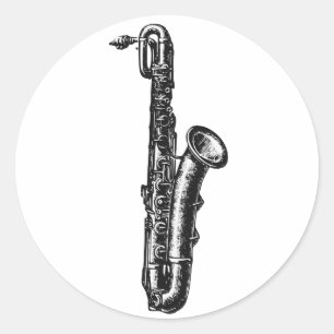 Adesivo Saxofone do barítono
