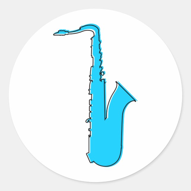 Adesivo saxofone ímpar (Frente)