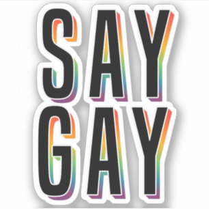 ADESIVO SAY GAY
