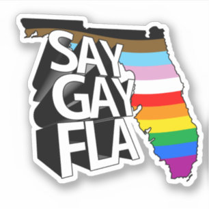 ADESIVO SAY GAY FLA