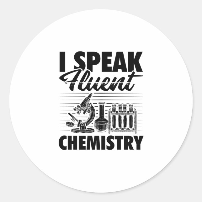 Adesivo Sayings do professor de química | Presentes de est (Frente)