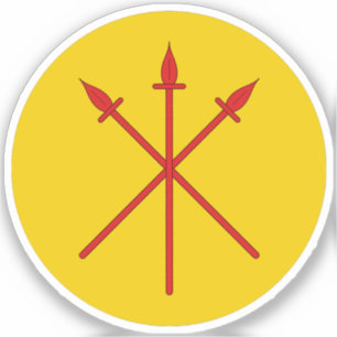 Adesivo SCA Red Spears Vinyl Sticker