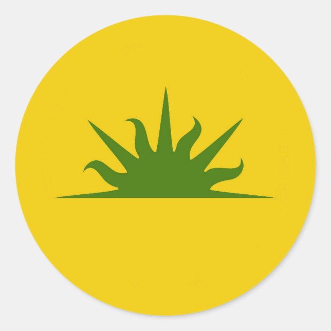 Adesivo SCA West Kingdom Populace Crachá Classic Round Sti (Frente)